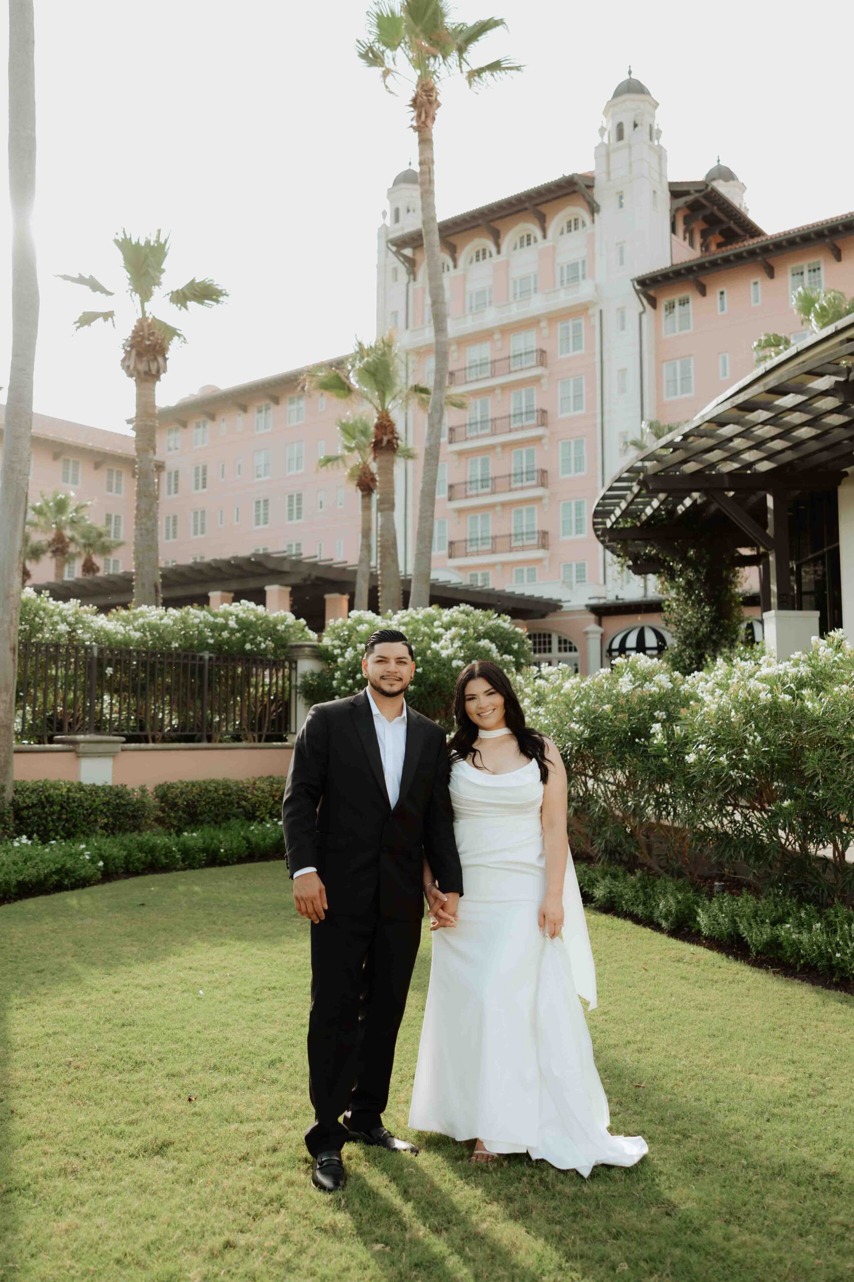 engagement photos at the grand galvez hotel, Galveston wedding photographer