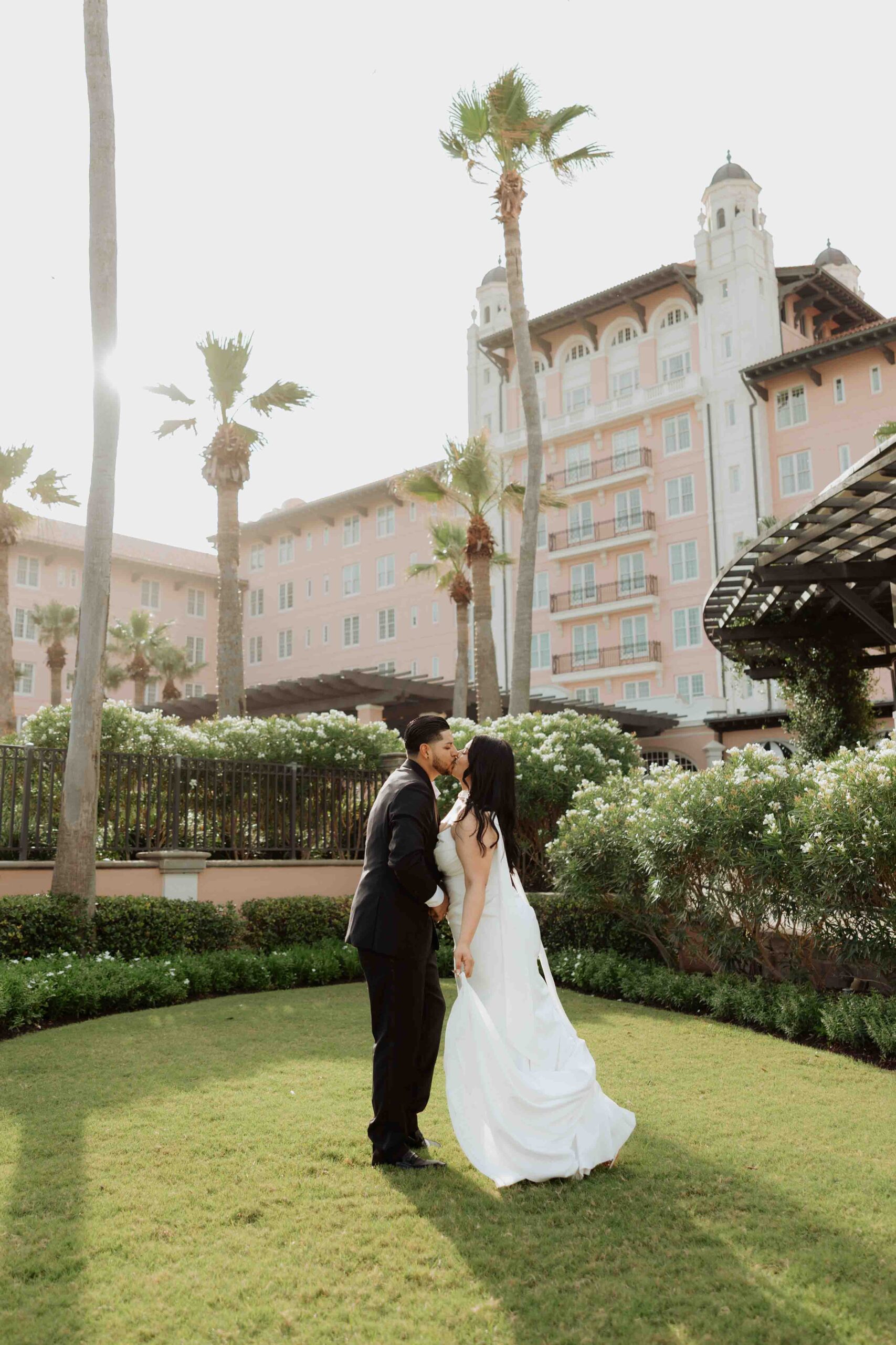 engagement photos at the grand galvez hotel, Galveston wedding photographer