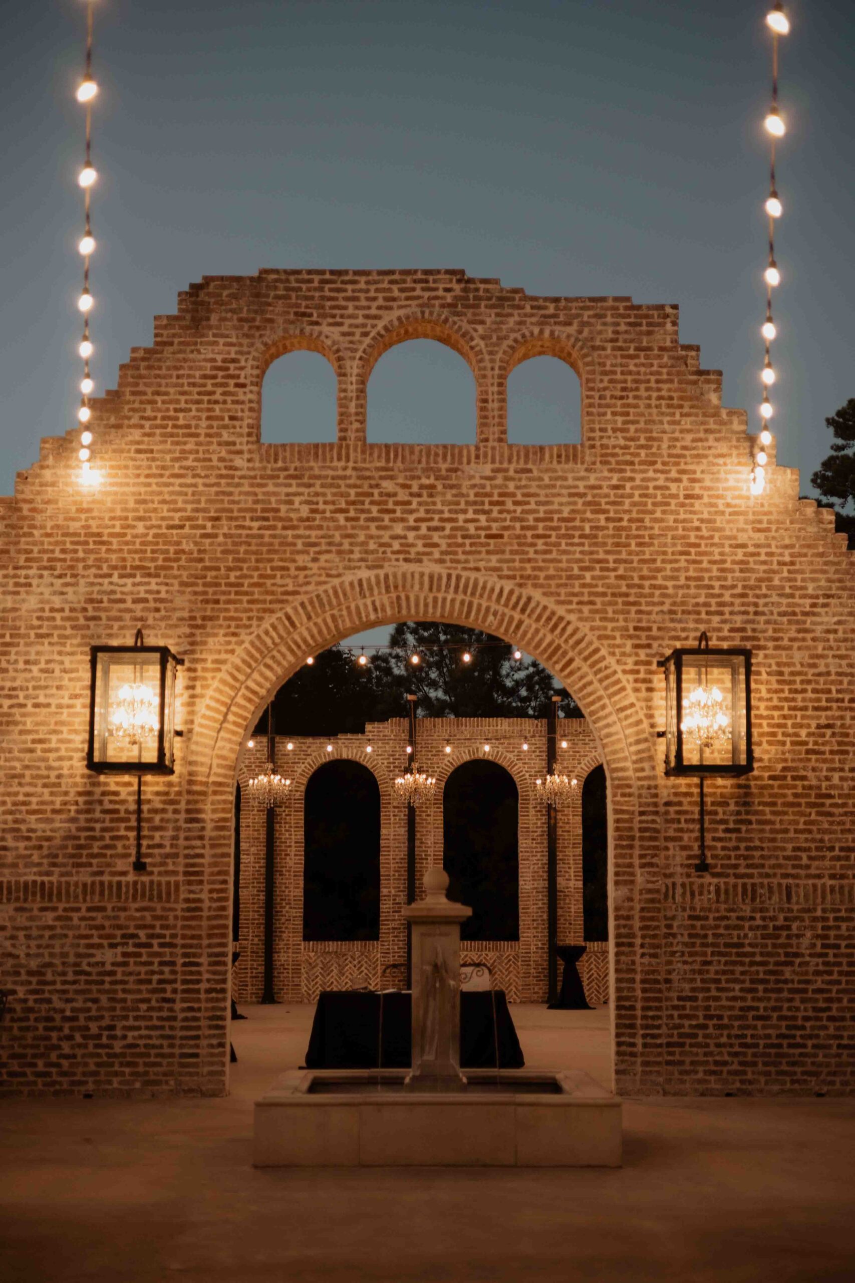 Iron Manor reception hall with modern industrial decor