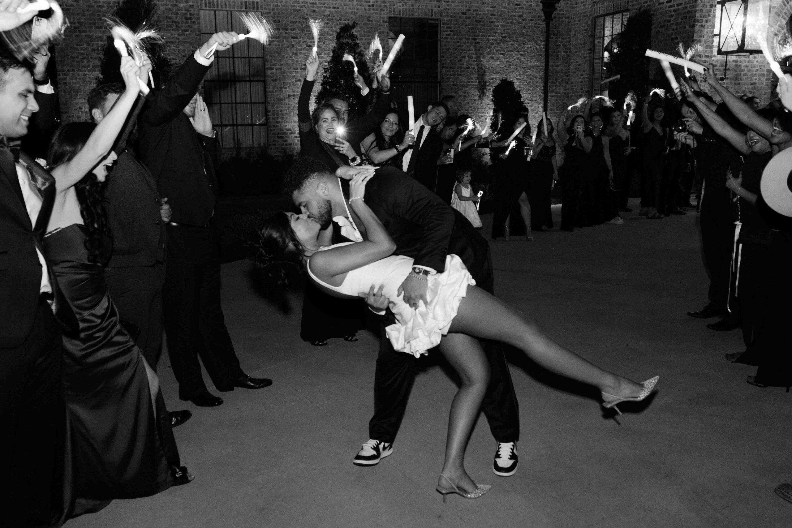 Iron Manor reception hall with modern industrial decor