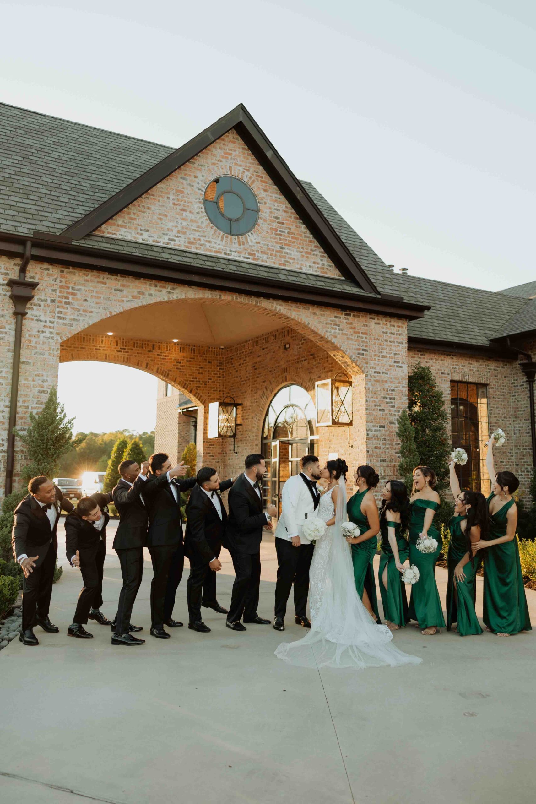 Bride and groom portraits at Iron Manor Montgomery”