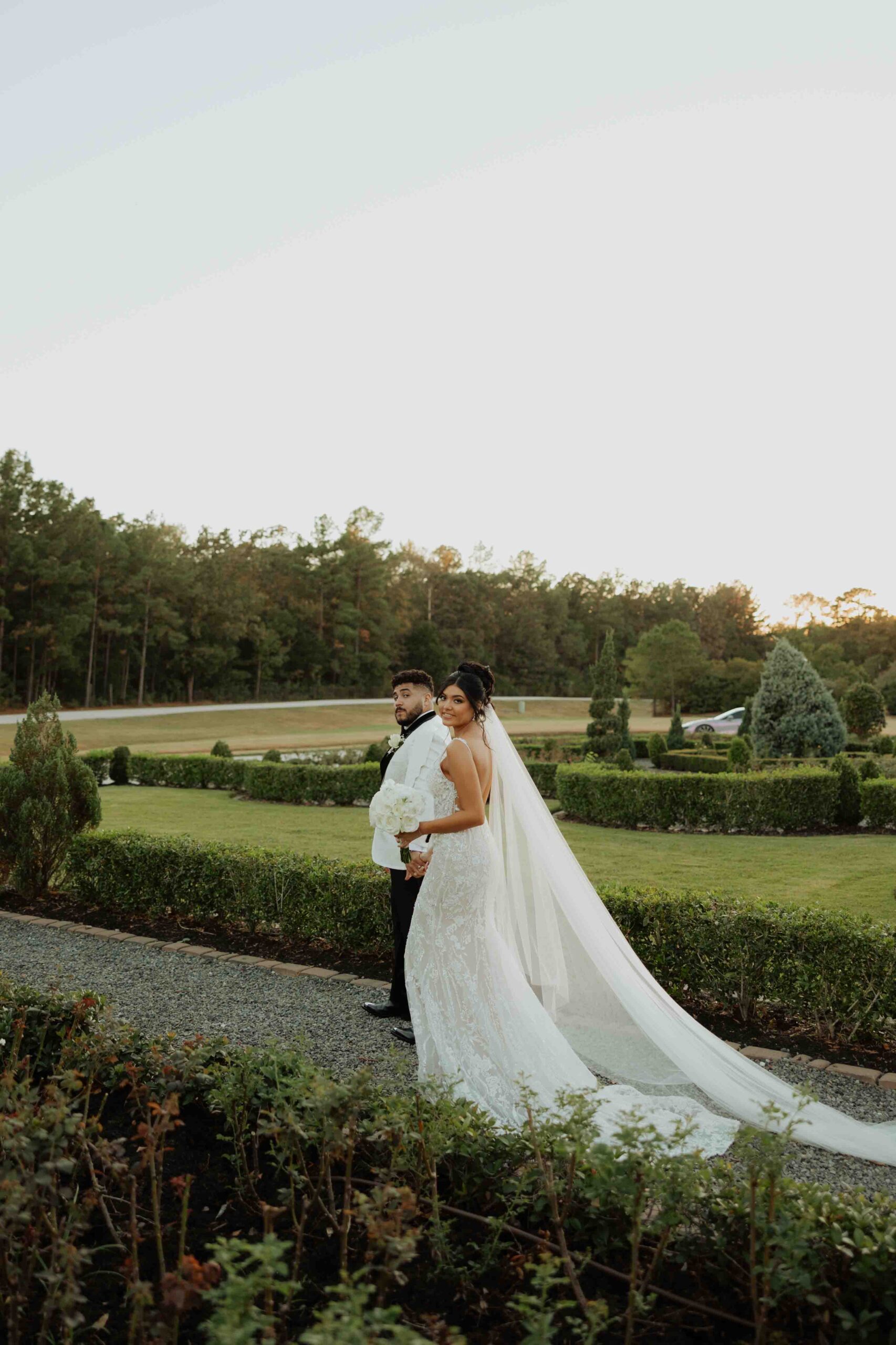 Bride and groom portraits at Iron Manor Montgomery”