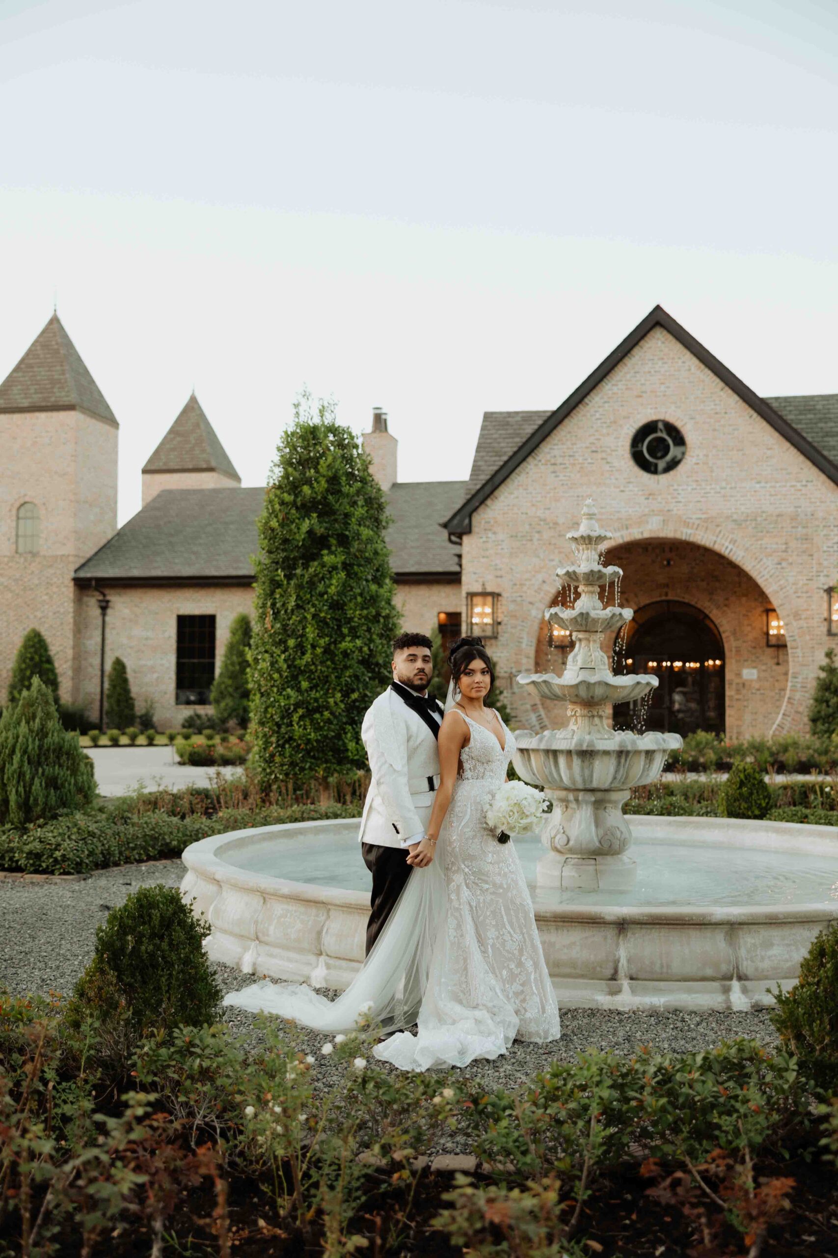 Bride and groom portraits at Iron Manor Montgomery”