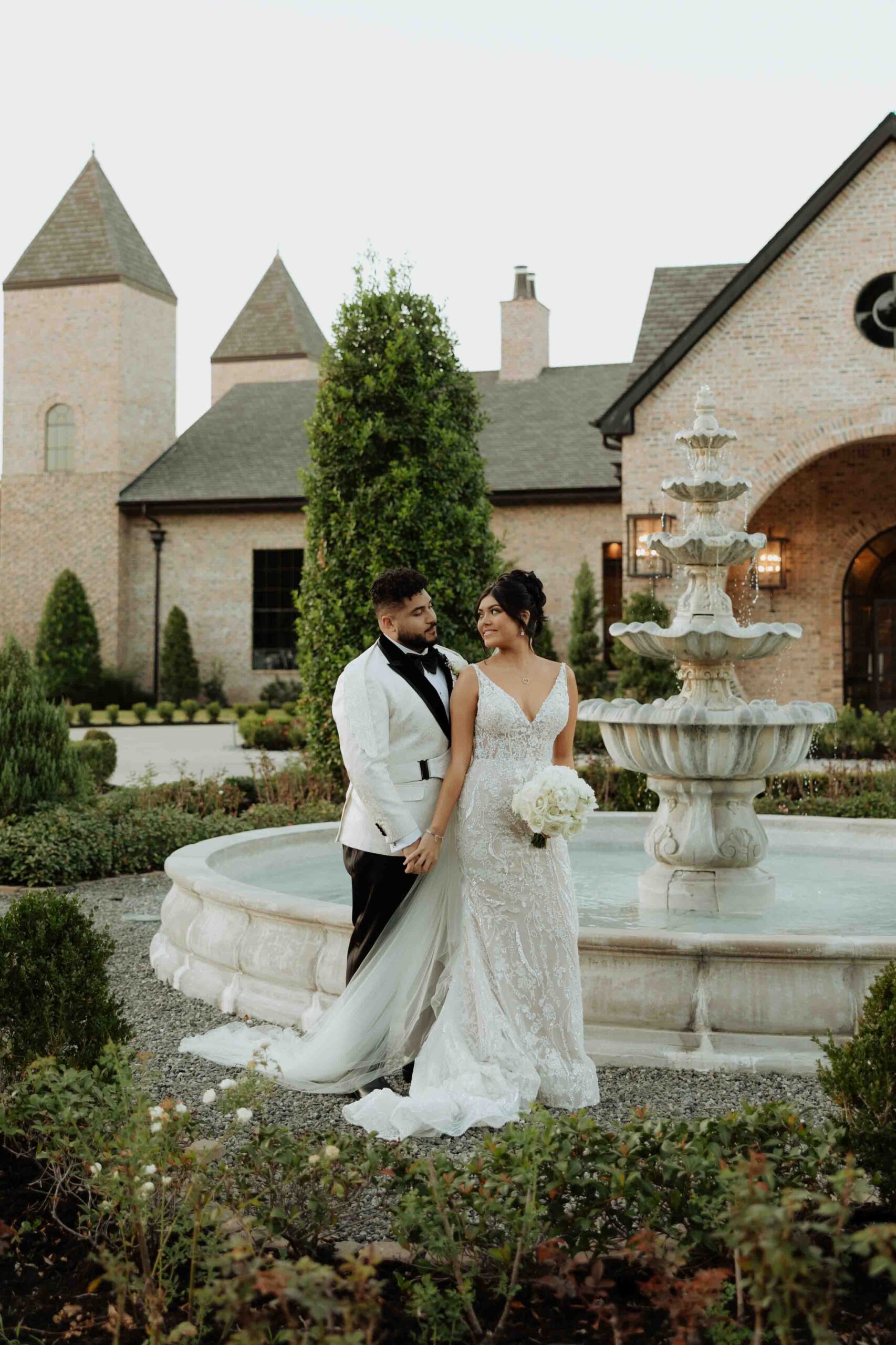 Bride and groom portraits at Iron Manor Montgomery”