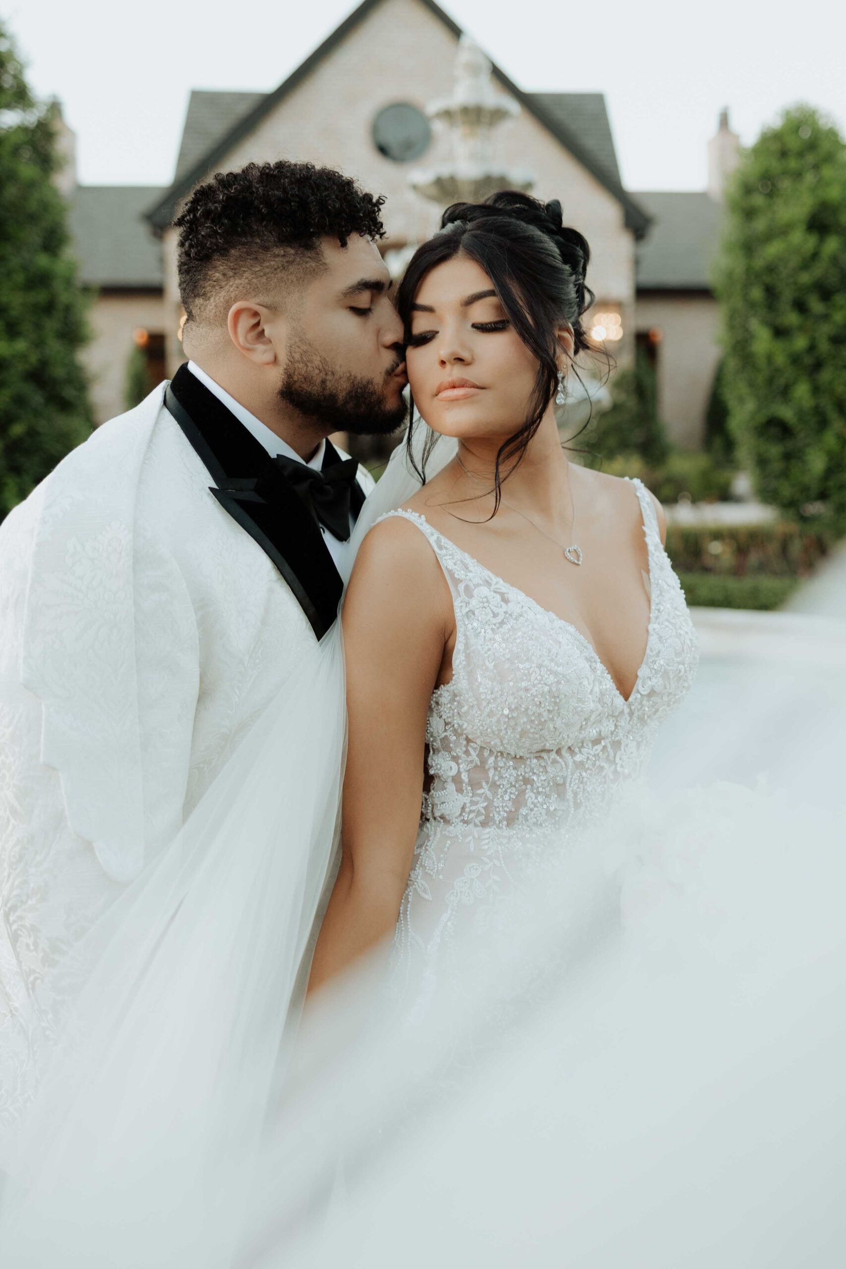 Bride and groom portraits at Iron Manor Montgomery”