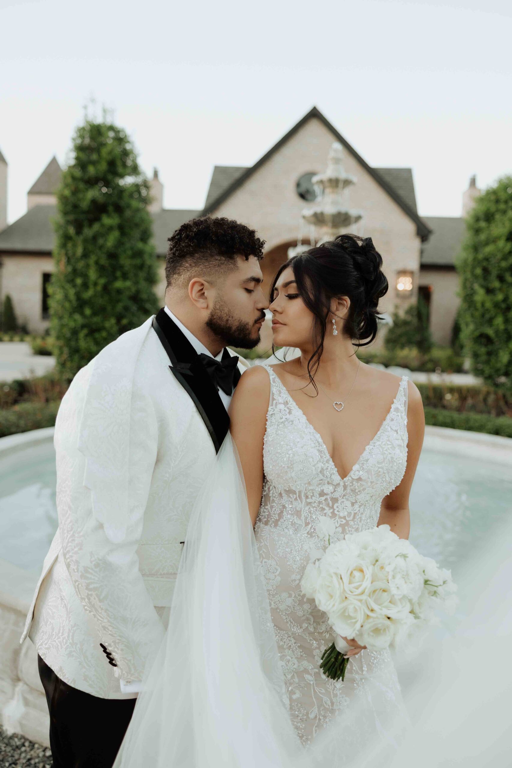 Bride and groom portraits at Iron Manor Montgomery”