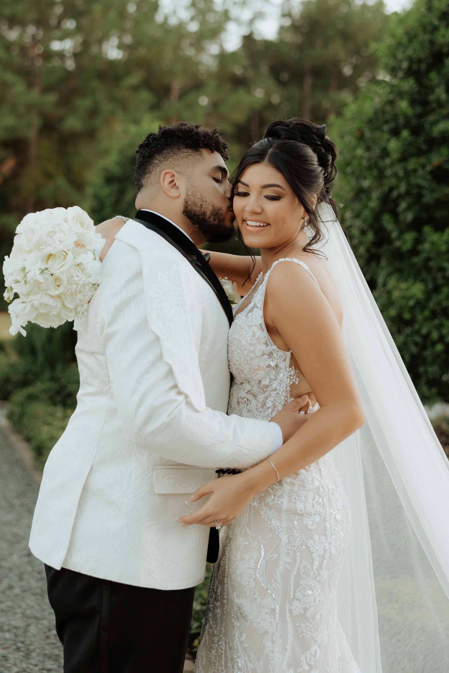 Bride and groom portraits at Iron Manor Montgomery”