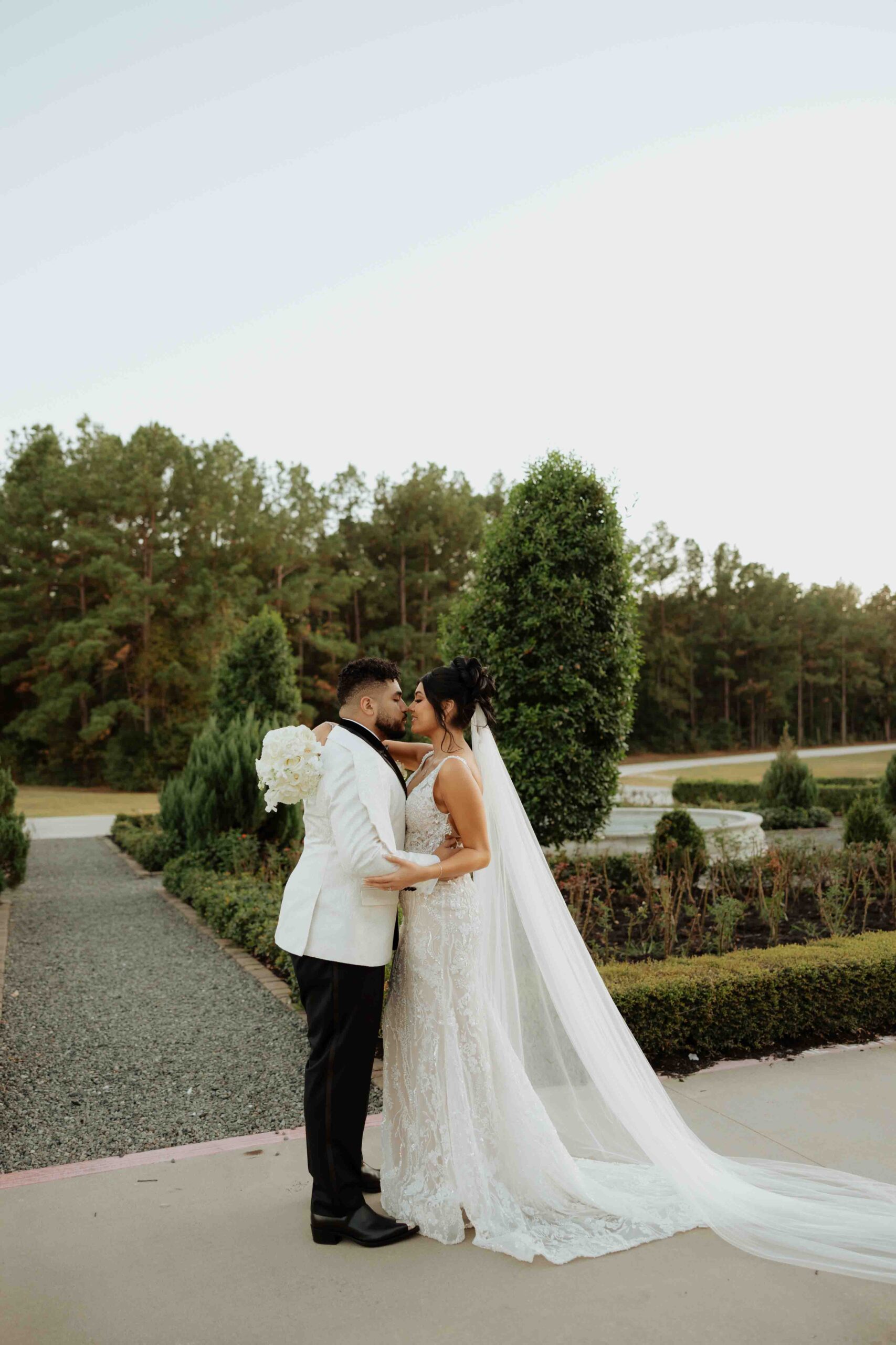 Bride and groom portraits at Iron Manor Montgomery”